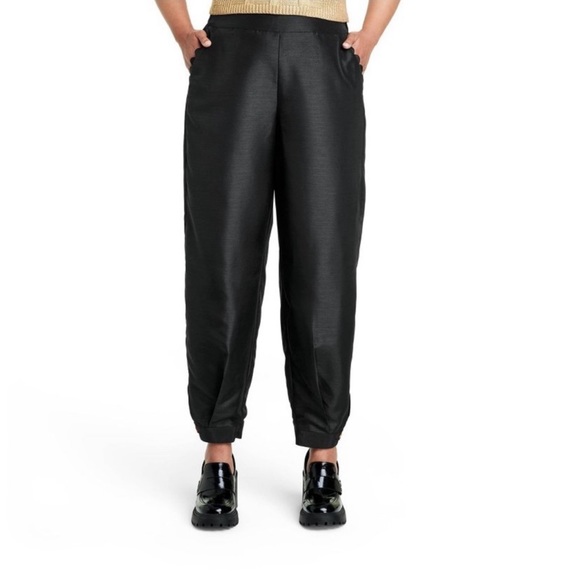 Kika Vargas Scallop Edge Pocket Tapered Pants - Picture 2 of 4